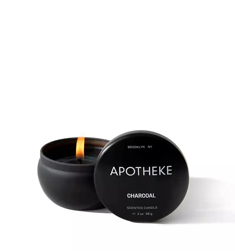 Apotheke Charcoal Tin Candle