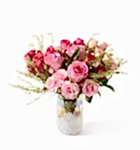The Pretty in Pink  with Gleaming Vase